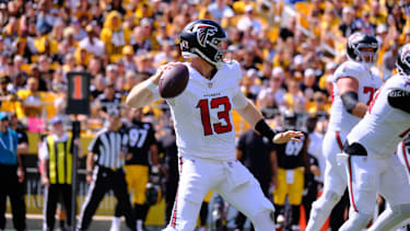Cooper Rush in einem NFL-Spiel für die Atlanta Falcons