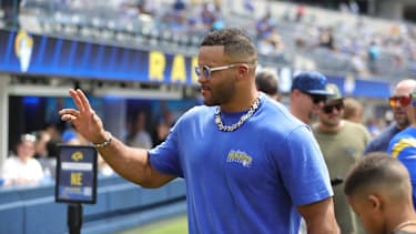 Aaron Donald in einem NFL-Spiel für die Los Angeles Rams