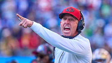 Kyle Shanahan in einem NFL-Spiel für die San Francisco 49ers