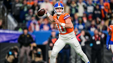 Bo Nix in einem NFL-Spiel für die Denver Broncos