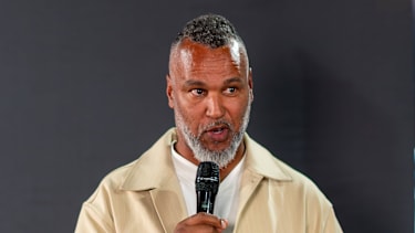 Patrick Esume (European League of Football Commissioner), Stuttgart Surge vs. Madrid Bravox, American Football, European League of Football, Playoffs, Wild Card, Saison 2025, 23.08.2025, ELF Honors, American Football, European League of Football, Championship Game, Saison 2025, 06.09.2025 Stuttgart *** Patrick Esume European League of Football Commissioner , Stuttgart Surge vs Madrid Bravox, American Football, European League of Football, Playoffs, Wild Card, Season 2025, 23 08 2025, ELF Honors, American Football, European League of Football, Championship Game, Season 2025, 06 09 2025 Stuttgart Copyright: xEibner-Pressefoto FlorianxSchustx EP_FSU