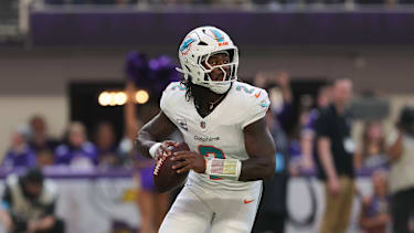 Malik Willis in einem NFL-Spiel für die Miami Dolphins