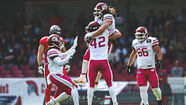 Talat Bulucan (Istanbul Rams) beim Spiel in Köln im Juni