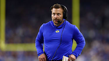 Sean McVay in einem NFL-Spiel für die Los Angeles Rams