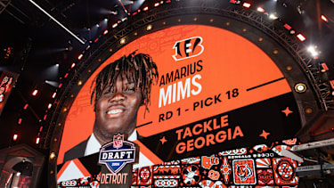 Amarius Mims beim NFL Draft