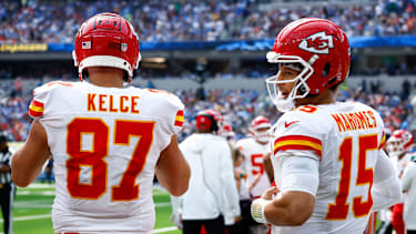 Patrick Mahomes und Travis Kelce von den Kansas City Chiefs