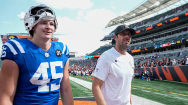 Indianapolis Colts tight end Maximilian Mang