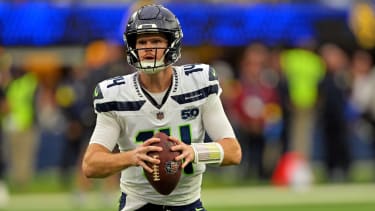 Seattle Seahawks quarterback Sam Darnold (14)