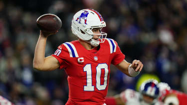 New England Patriots quarterback Drake Maye