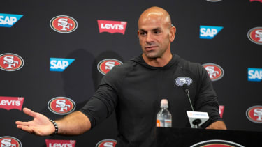 San Francisco 49ers defensive coordinator Robert Saleh