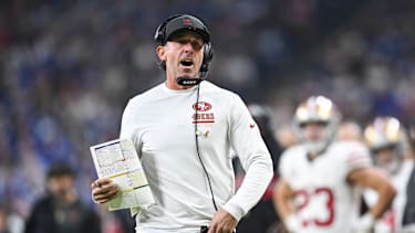 Kyle Shanahan in einem NFL-Spiel für die San Francisco 49ers