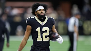 Chris Olave, Wide Receiver der New Orleans Saints, spielte die beste Saison seiner NFL-Karriere.