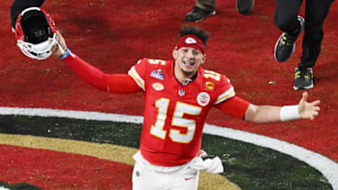 Patrick Mahomes in einem NFL-Spiel für die Kansas City Chiefs