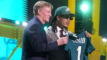 Makai Lemon wurde in der ersten Runde des NFL Draft von den Philadelphia Eagles gewählt
