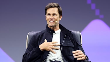 Hamburg OMR Festival - Tom Brady spricht auf der Hauptbühne.