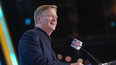 Apr 23, 2026; Pittsburgh, PA, USA; NFL commissioner Roger Goodell during the 2026 NFL Draft at Acrisure Stadium. Mandatory Credit: Kirby Lee-Imagn Images