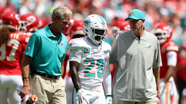De'Von Achane in einem NFL-Spiel für die Miami Dolphins