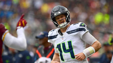 Sam Darnold in einem NFL-Spiel für die Seattle Seahawks