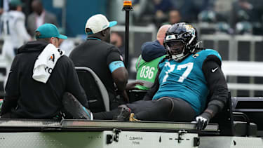 Anton Harrison in einem NFL-Spiel für die Jacksonville Jaguars